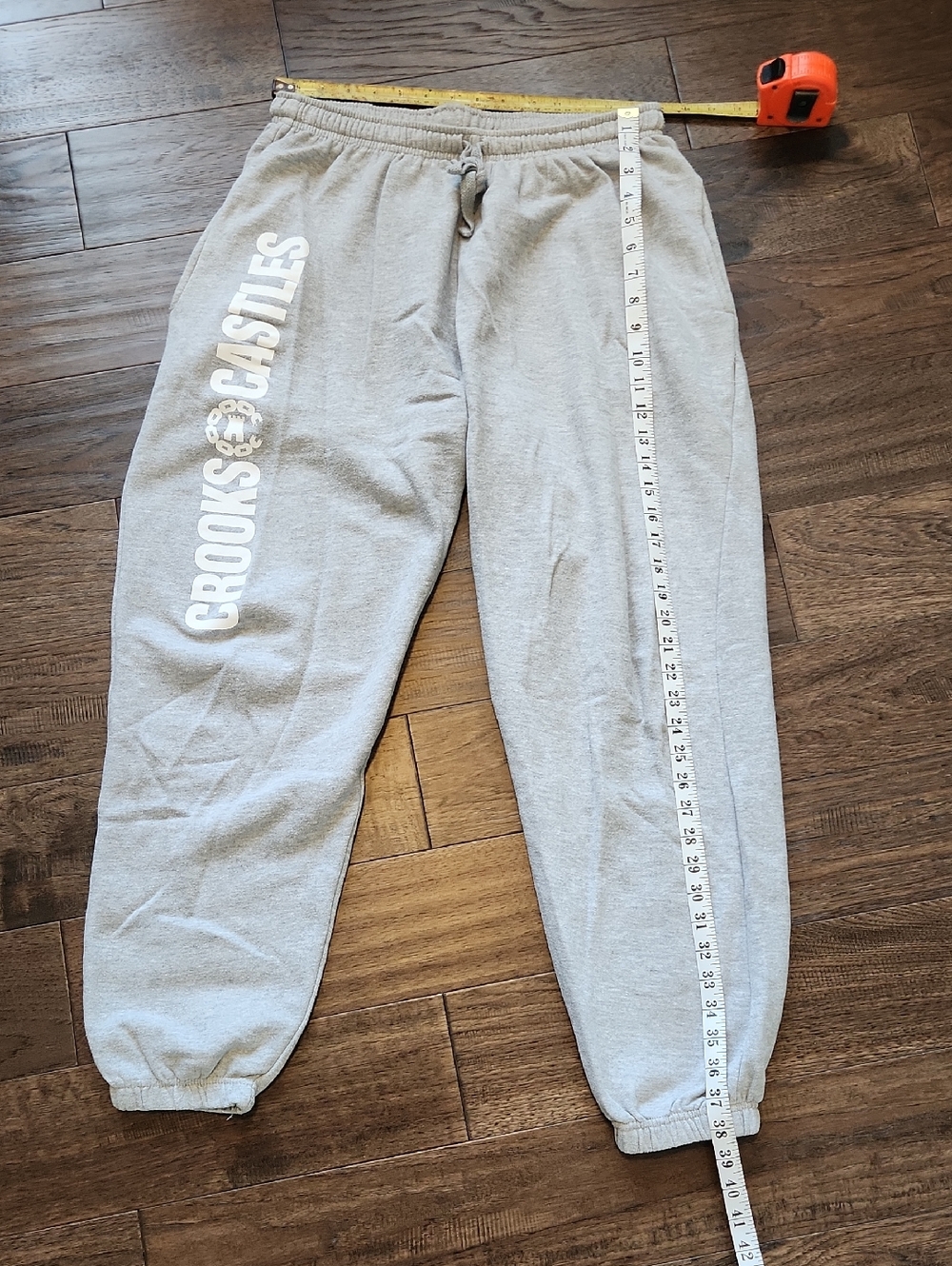 Crooks & Castles Light Gray Logo Jogger Sweatpants